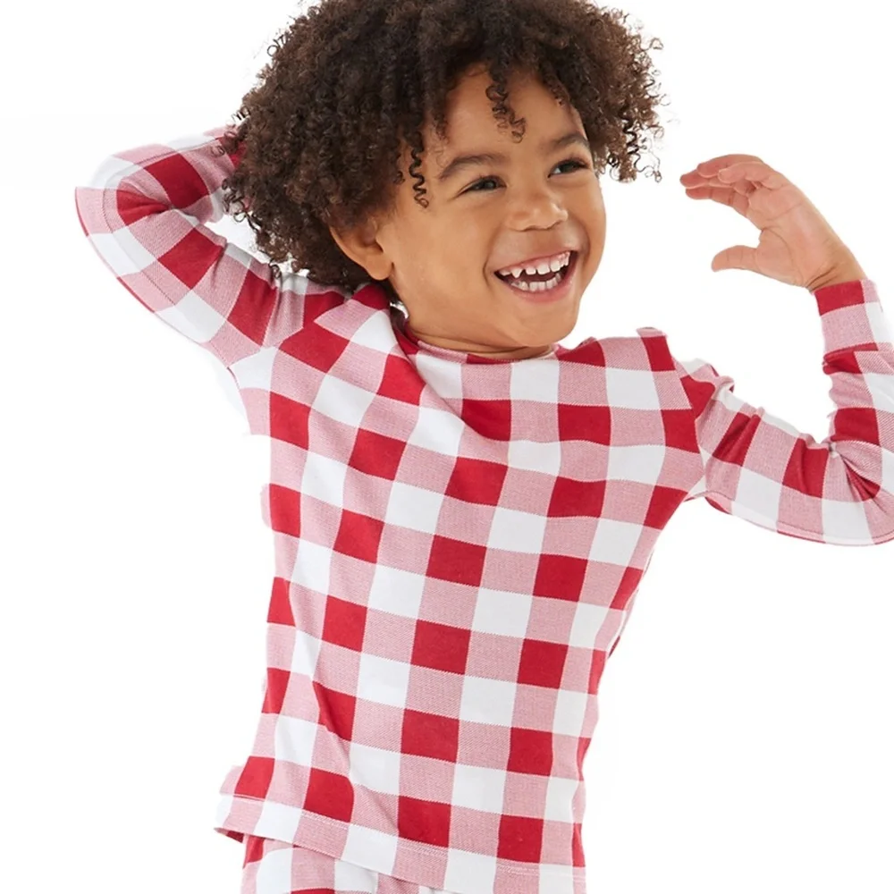 Holiday Silky Tencel Check Pajama Set - PBK